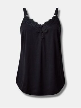 torrid Black Lace-Trim Cami